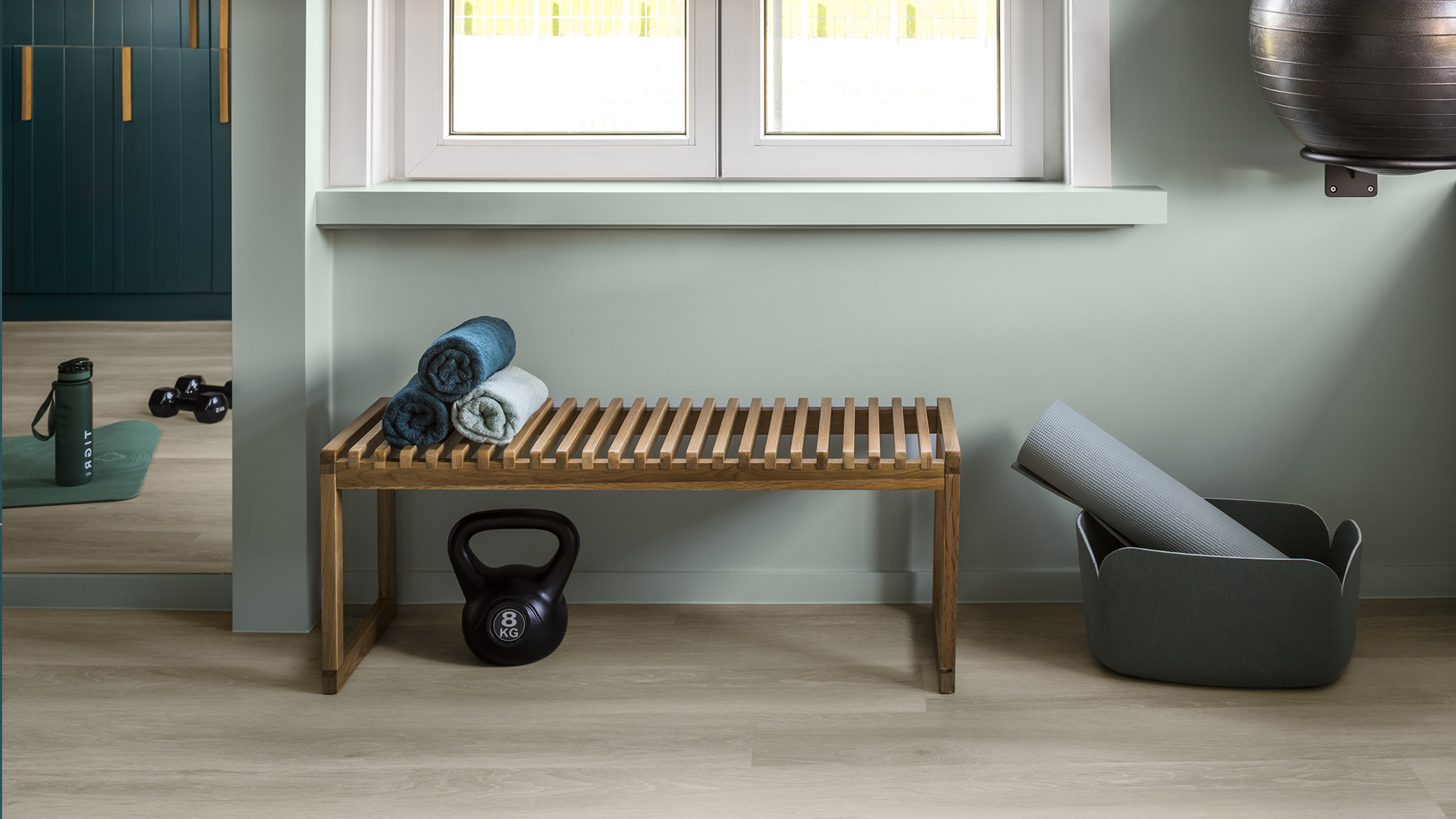 Een serene home gym mét een twist - binnenkijken bij Pieter Serry